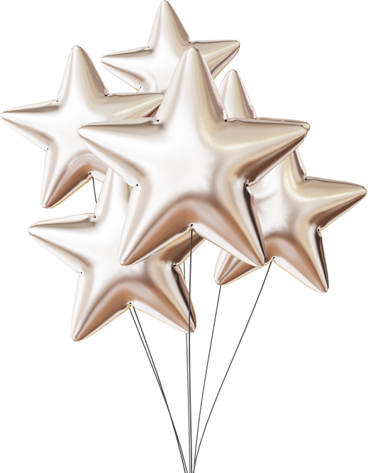 Silver Star Balloon